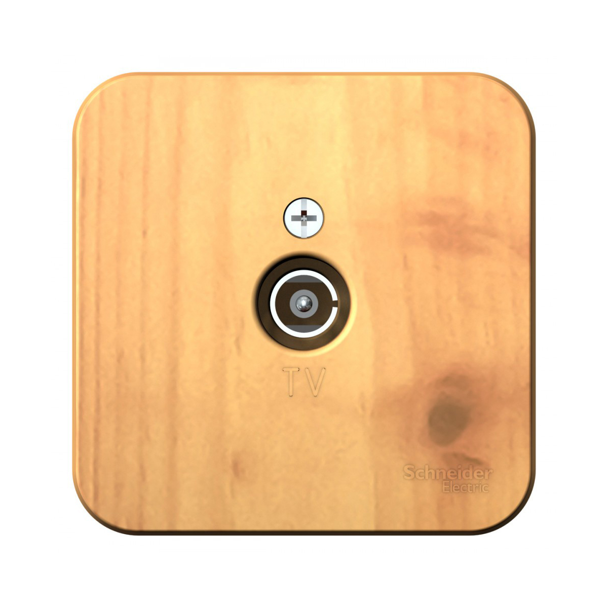 Розетка телевизионная открыт. уст. "blanca" коннектор, ясень (1/18/36) "schneider"