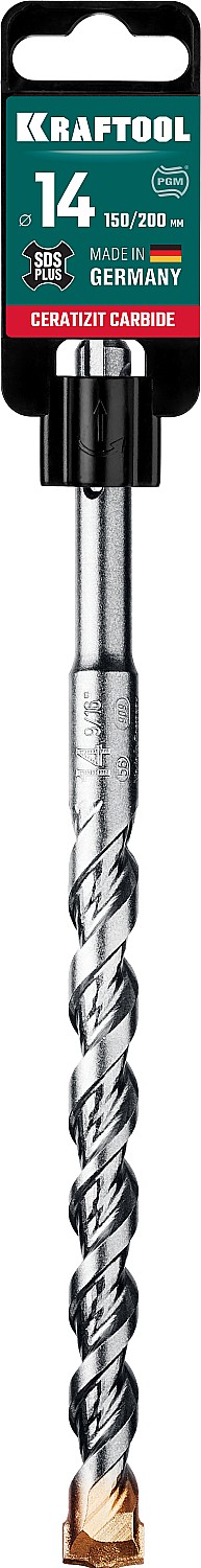 KRAFTOOL Cerazit Carbide, 14 х 200 мм, SDS-plus бур (29320-210-14)