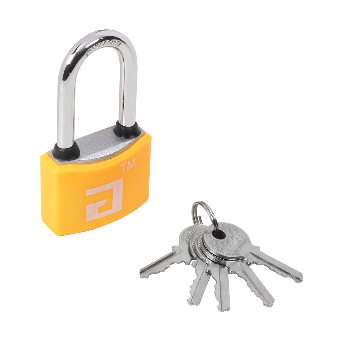 Замок навесной для чемоданов вс1л-20 оранжевый 2,8 мм (2 ключа) (1/40/480) "аллюр"