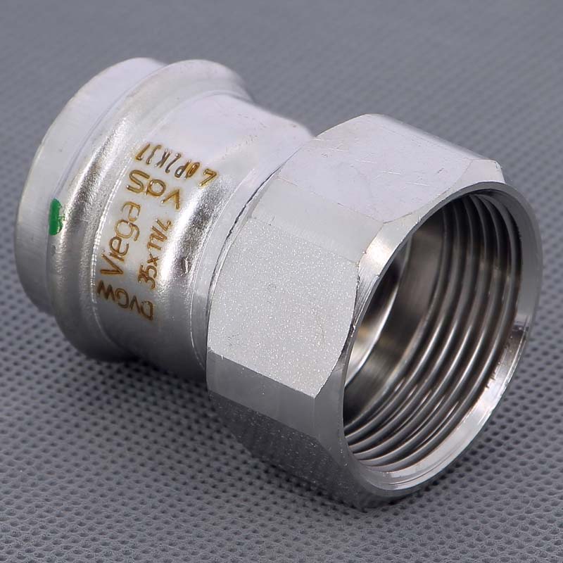 Муфта пресс-В 35х1"1/4 нержавеющая сталь Sanpress Inox VIEGA