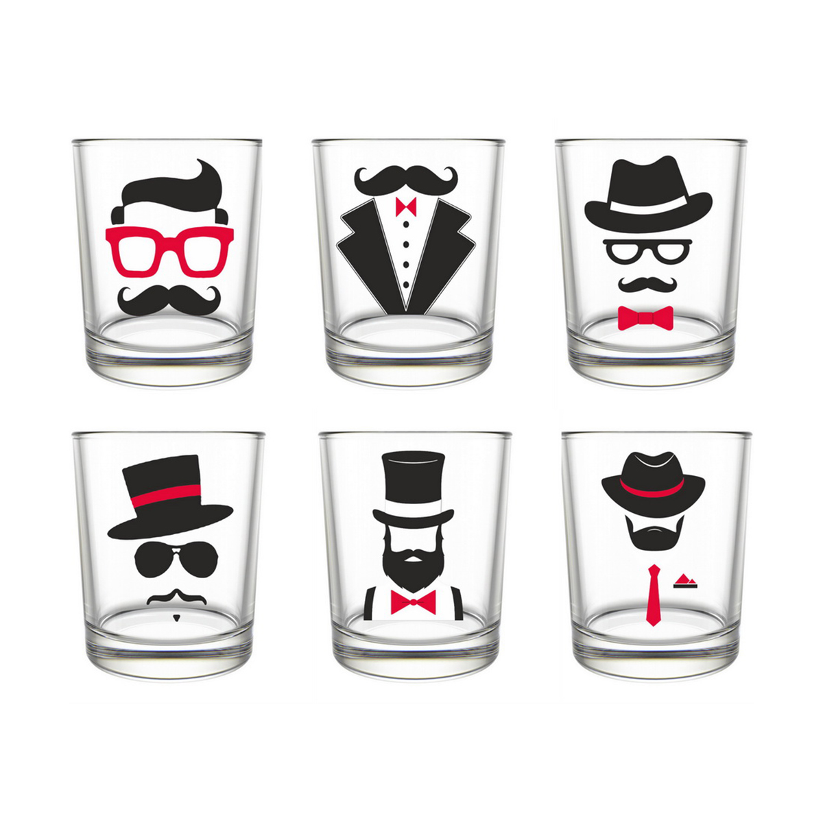 Стакан "менлайн" 250 мл (набор 6 шт.) (1/4) "декостек"