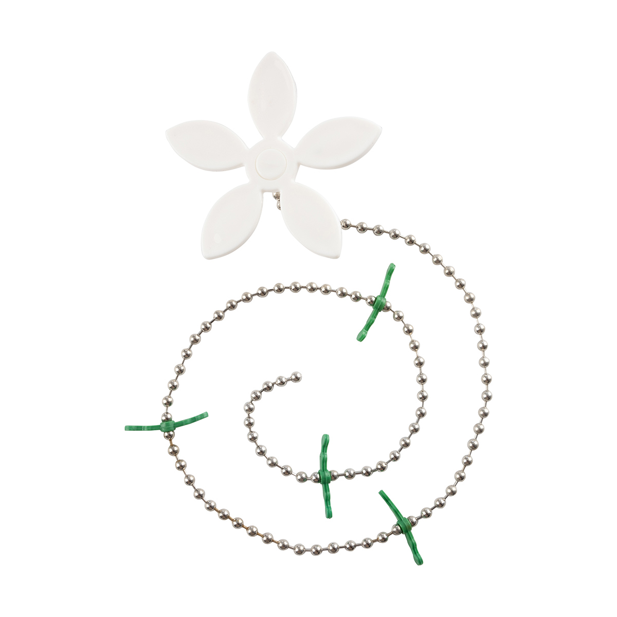 Улавливатель волос в стоках труб "цветок" 39 см (1/50/1000) "рыжий кот"