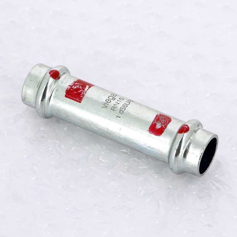 Муфта пресс надвижная 15 оцинкованная сталь Prestabo VIEGA