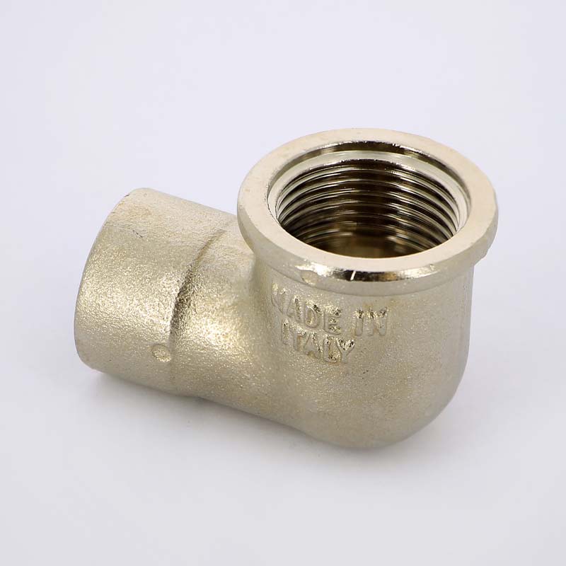 Колено резьбовое (ВР) 3/4" x 1/2" никель UNI-FITT