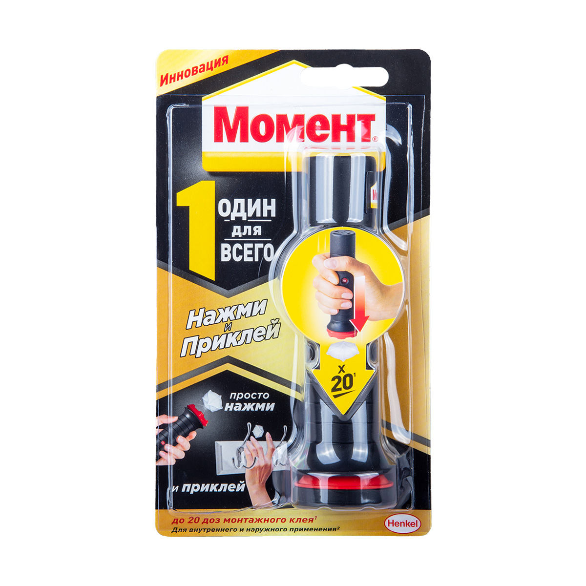 Клей монтажный момент "один для всего" нажми и приклей  30 г (1/6)  хенкель