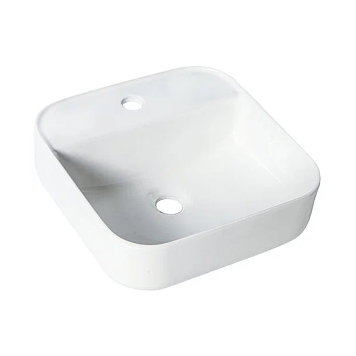 Раковина накладная gt205 керамическая 38,5*38,5*14 см, белая (1) "gappo"