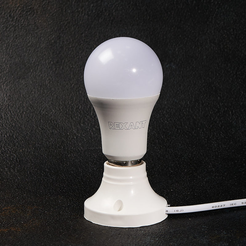 Лампа светодиодная "rexant" груша a60  15,5w 4000 k 1473 лм  e27, нейтрал. свет (10/100) 604-009