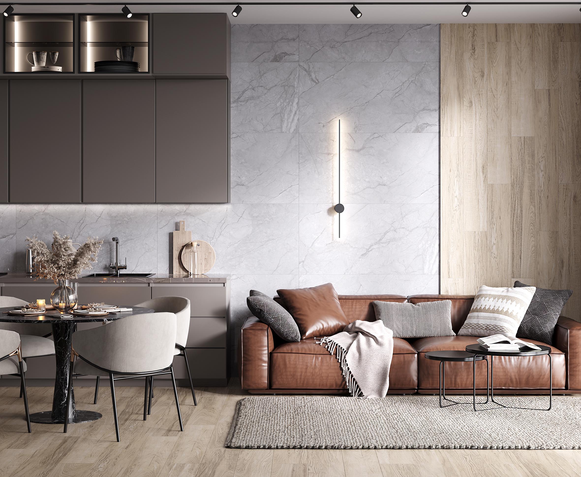 Antalya grey керамогранит полированный 60x120