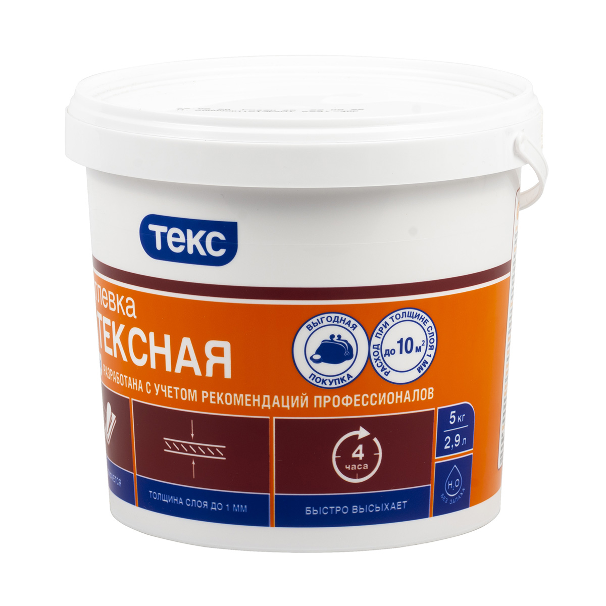 Шпатлевка латексная "универсал"  5 кг (1/125) текс