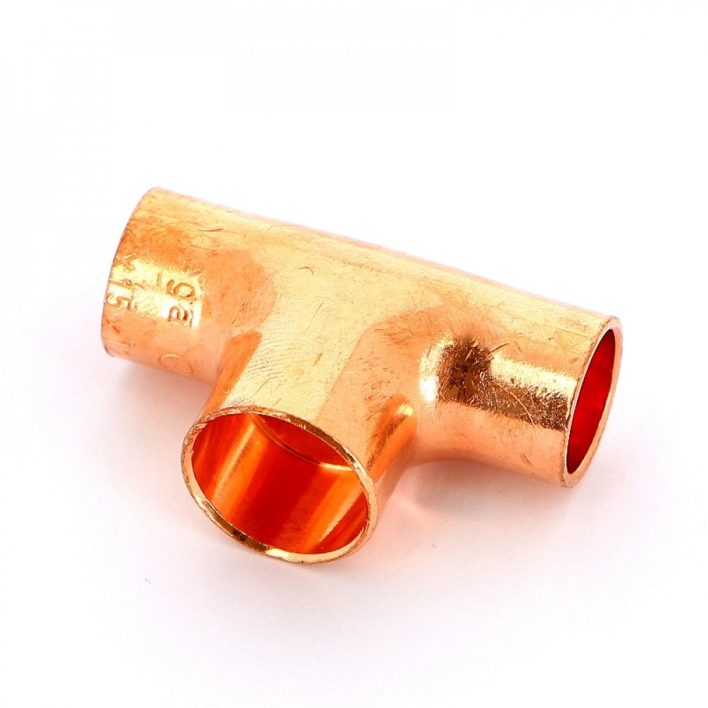 Тройник переходной под пайку 12 х 8 х 12 мм VIEGA медный