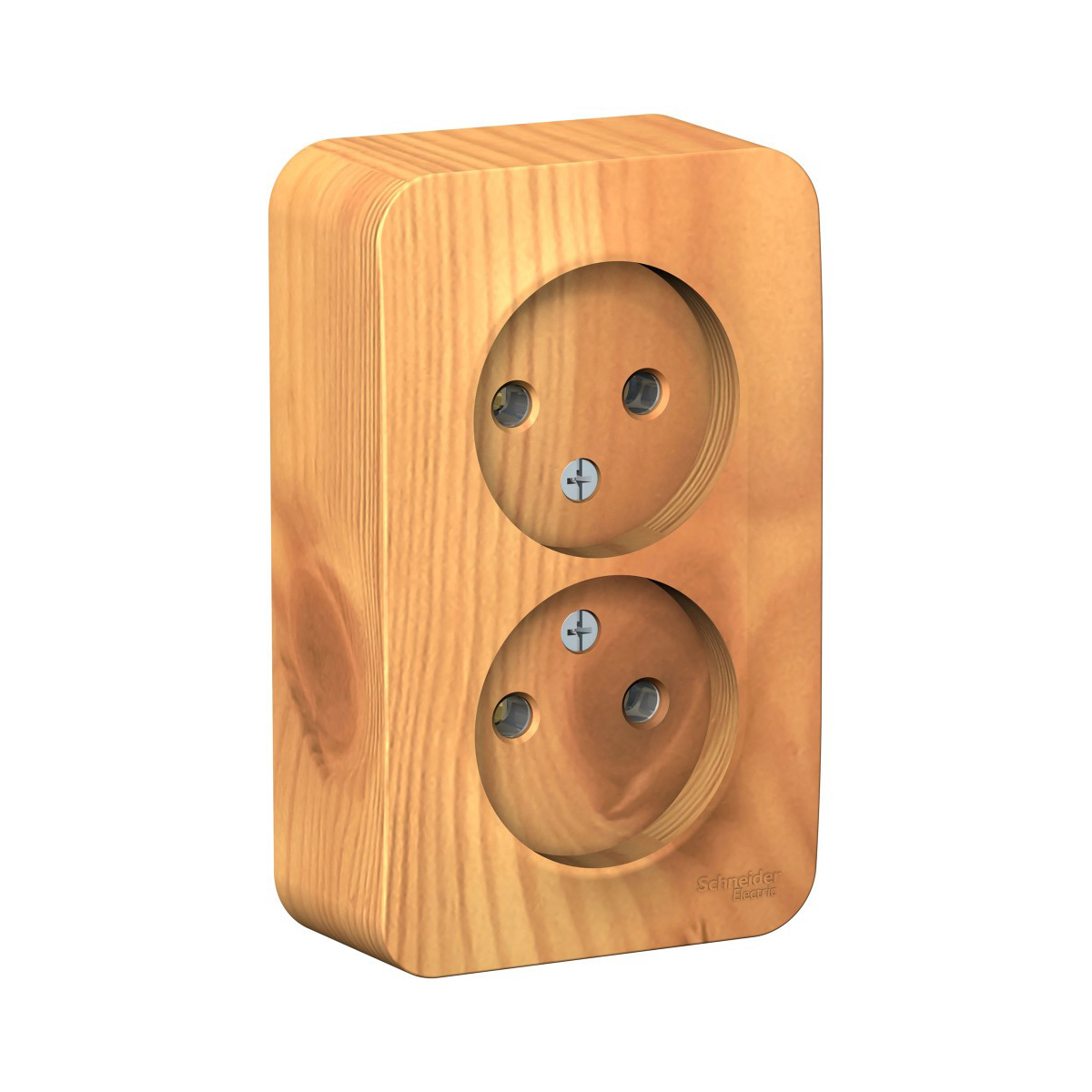 Розетка открыт. уст. "blanca" 2-х местн. 16а, ясень (1/10/20) "schneider"