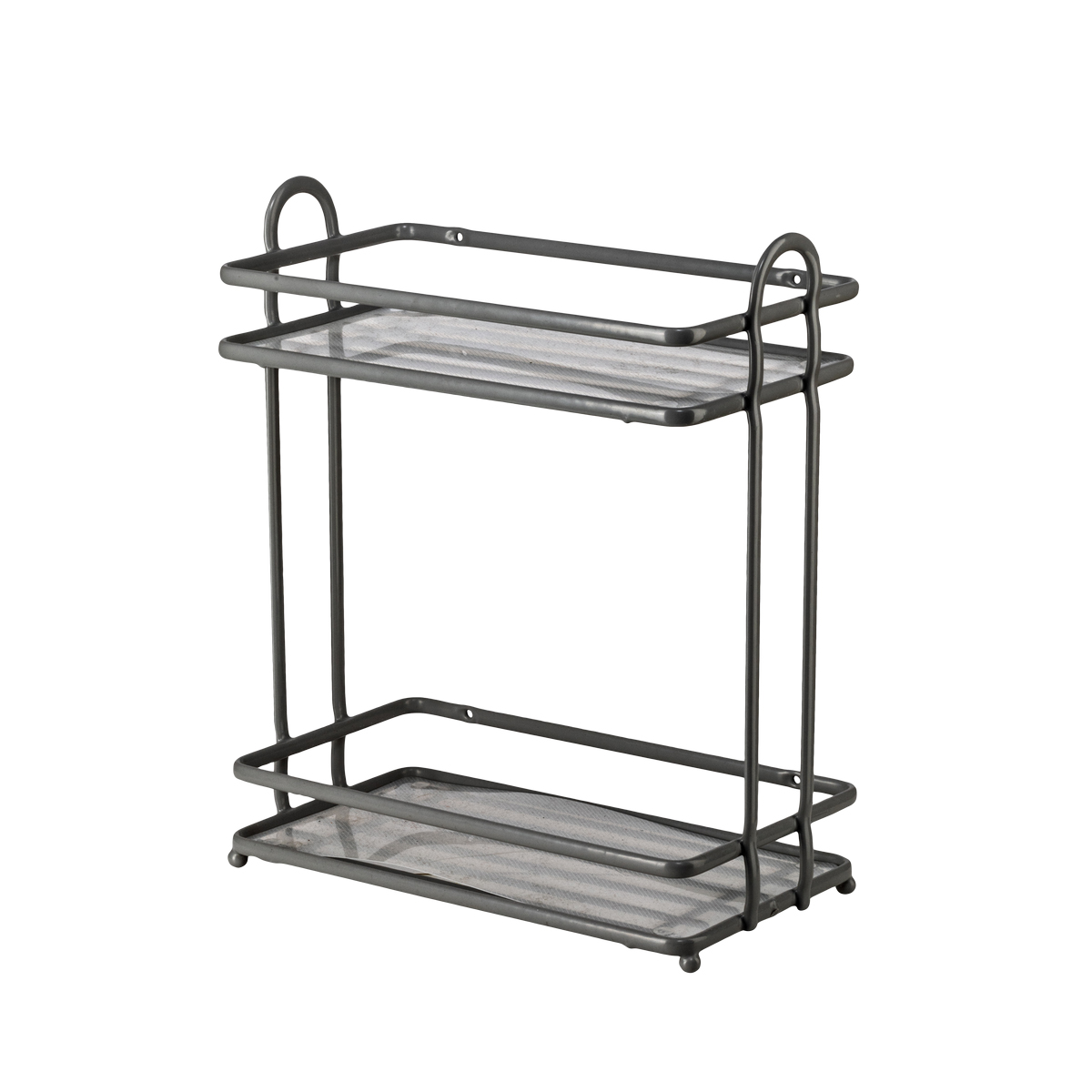 Полка для ванной 2-х ярусная "termo" 29*15*33,5 см (серый) (1/8) "swensa" swr-1007-02-gry