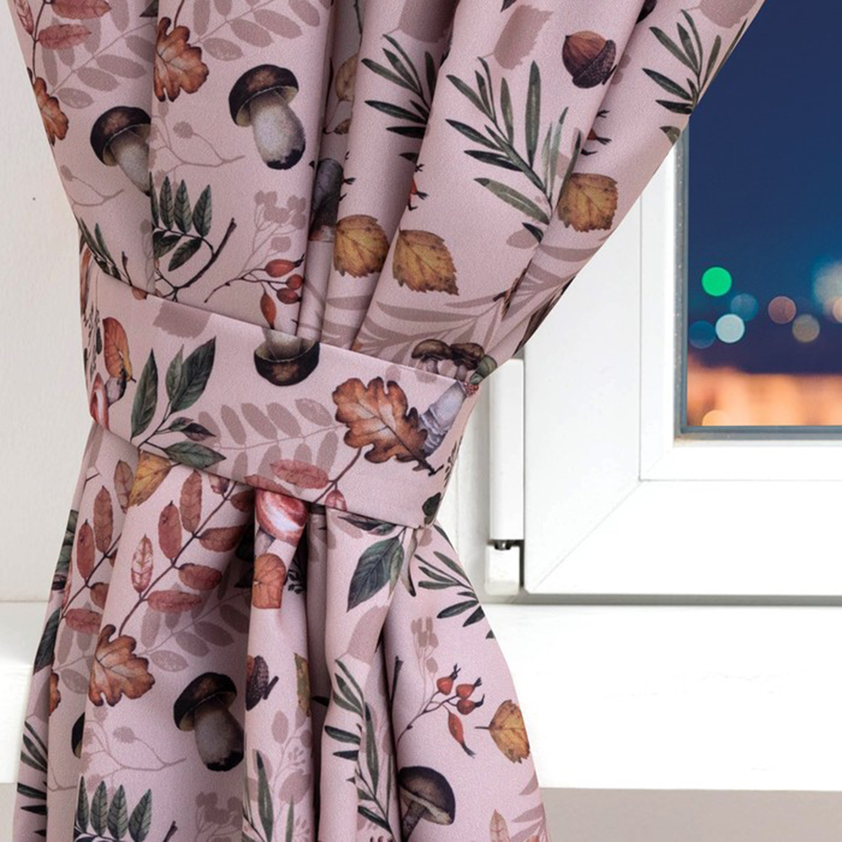 Шторы для кухни "nature forest" 145*180 см компл. 2 шт. с подхватами (1) "этель" 7183003