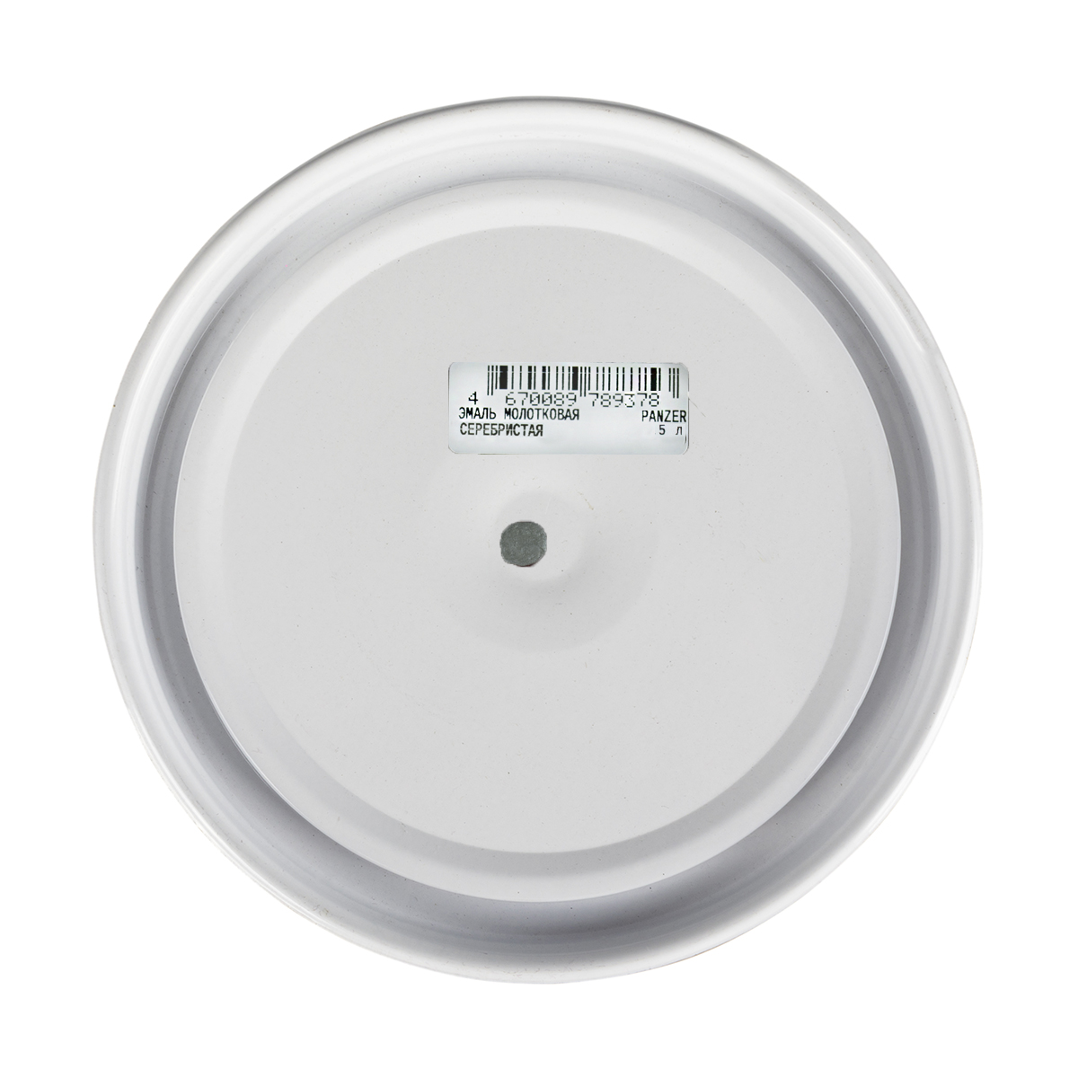 Эмаль универсальная молотковая серебристая 5 л (1/2) "panzer"