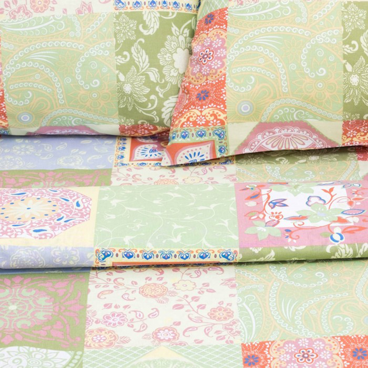 Постельное белье "этель" лоскуты 1,5 сп. (бязь) (1) 2961478