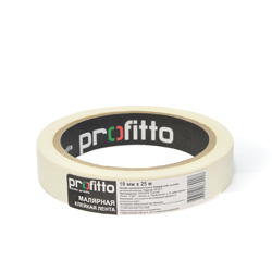 Скотч малярный 19 мм х 25 м (96) "profitto"