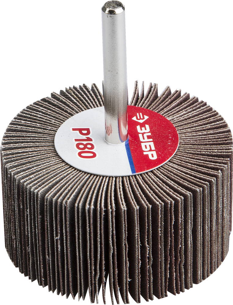 ЗУБР d 60x30 мм, P180, круг шлифовальный лепестковый