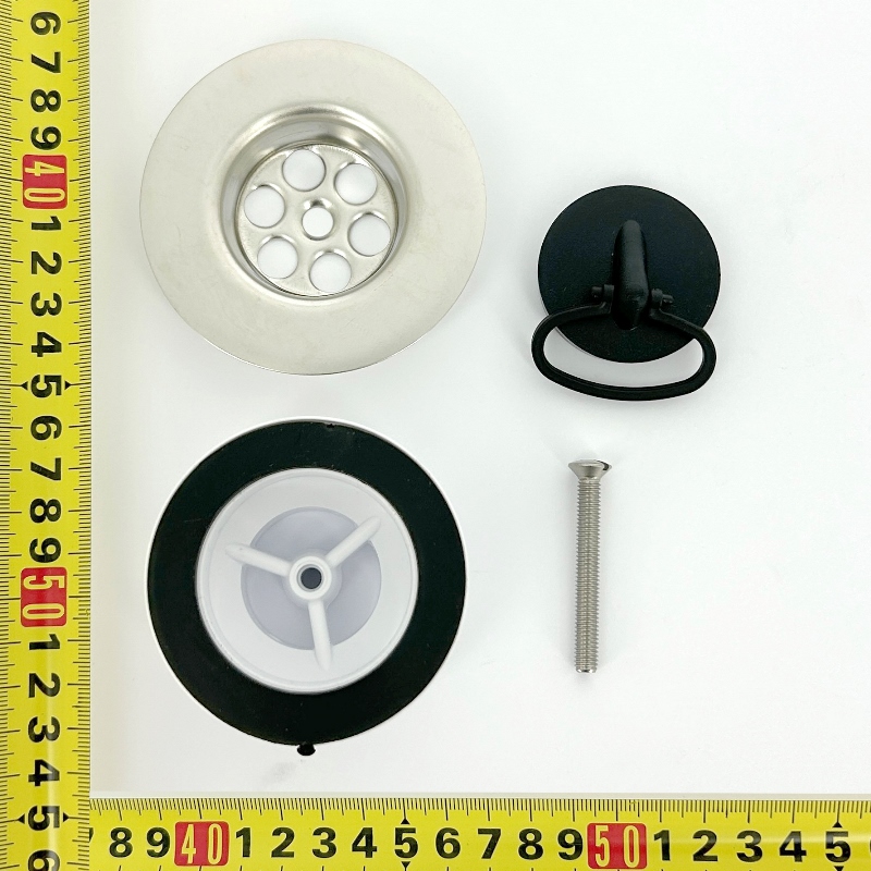 ВыпускMcALPINE 85 мм нерж. решетка с пробкой, выход на 1 1/4"