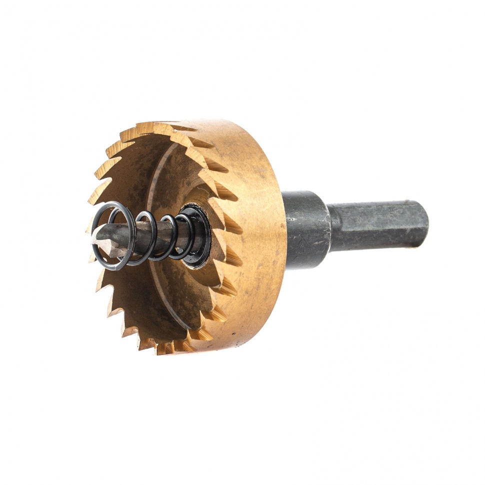 Коронка по металлу HSS, 40 мм, нитридтитановое покрытие Denzel (724112)