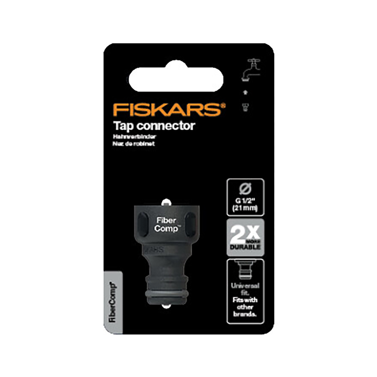 Штуцер для крана "fibercomp" g1/2" (1/12) "fiskars" 1027053