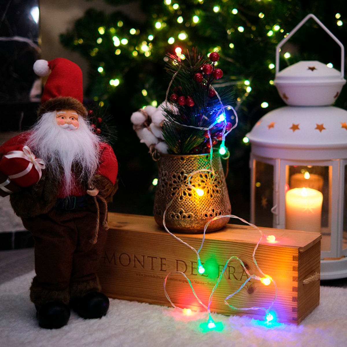 Электрогирлянда "шарики" 1,5 м, 10 разноцв. ламп d-10 мм, шнур прозр. (1/100) "neon-night" 303-092