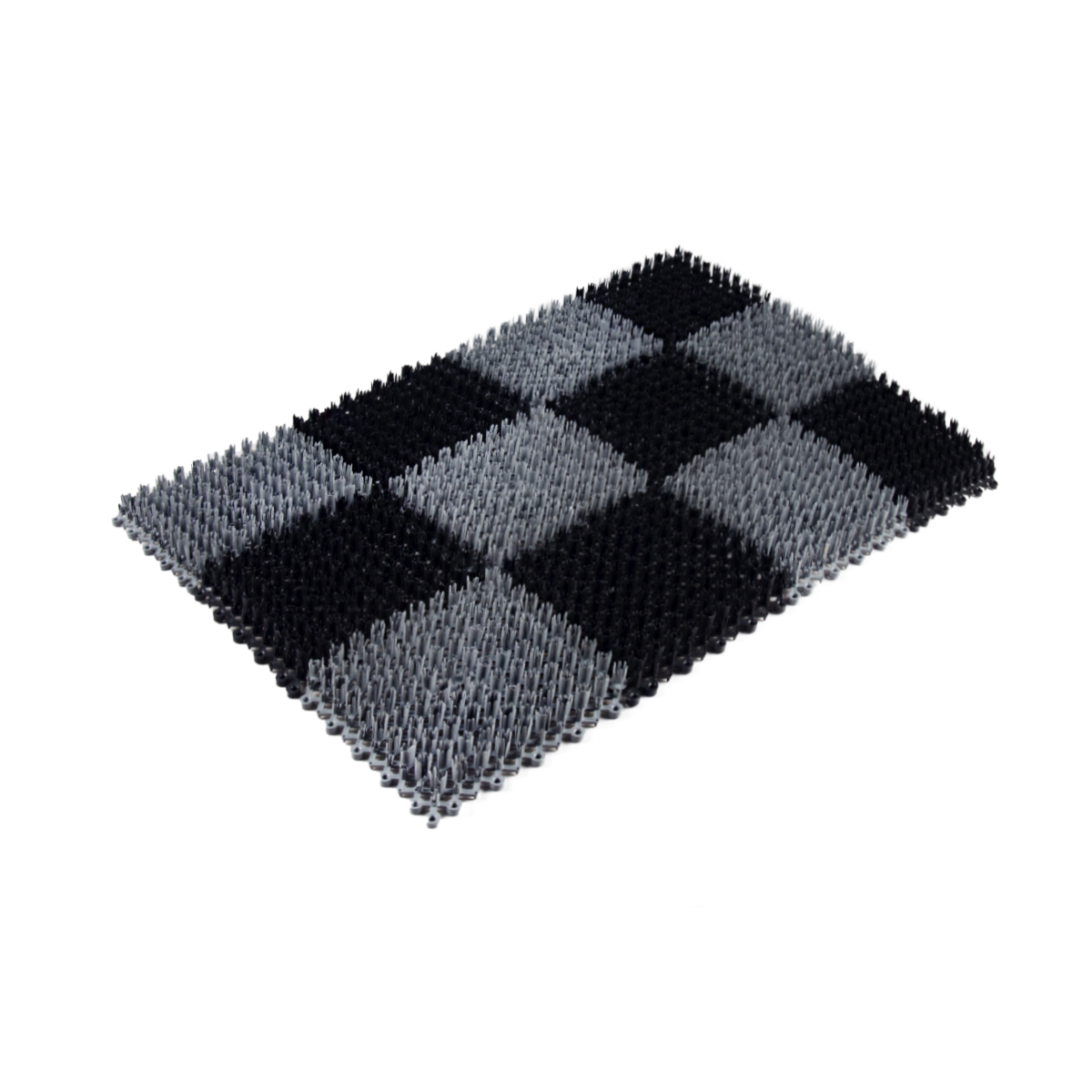 Коврик травка 42*56 см (черно-серый) (1/20) "sunstep" 71-003