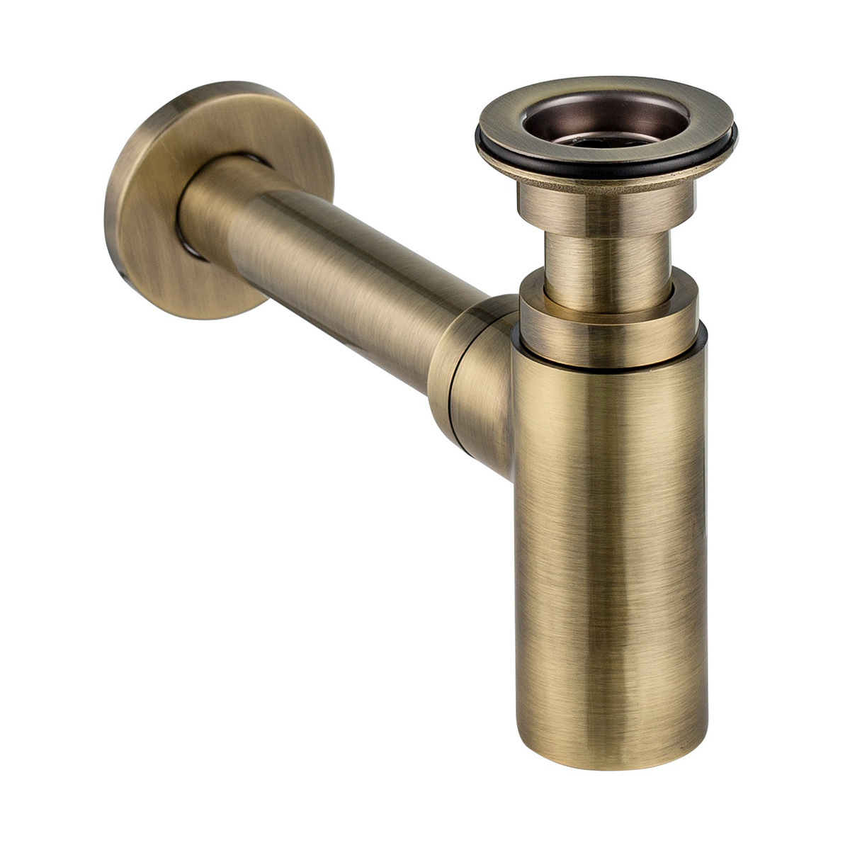 Сифон "lineis" с выпуском 1 1/4" х 32 мм латунный (бронза) (1/15) "wirquin"