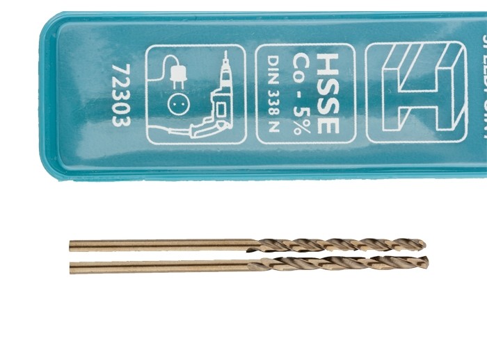 Сверло спиральное по металлу, 2 мм, HSS-Co, 2 шт Gross (72303)