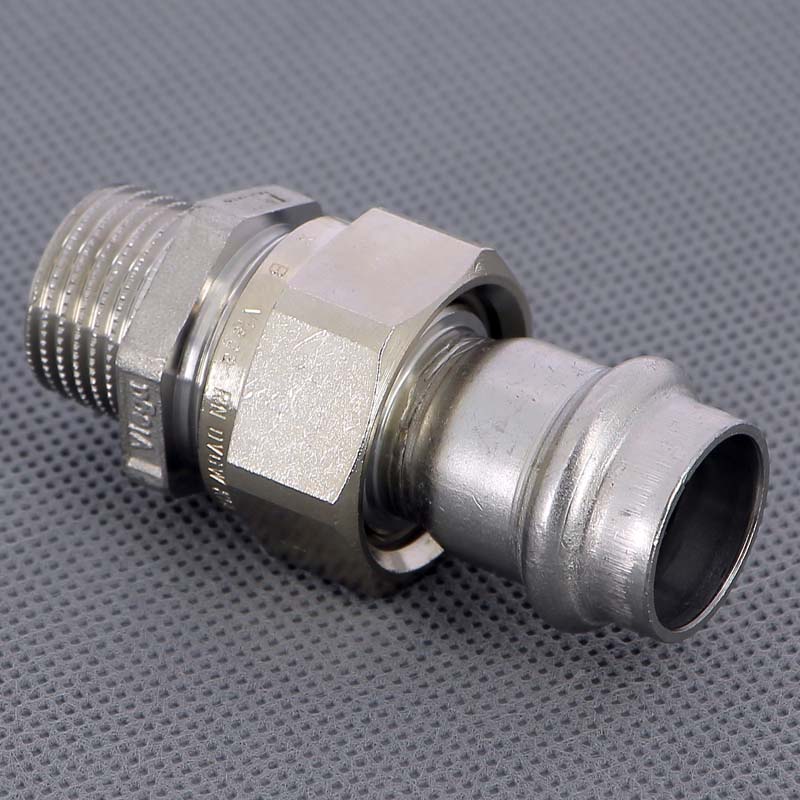 Муфта пресс-Н 15х1/2" нержавеющая сталь Sanpress Inox VIEGA