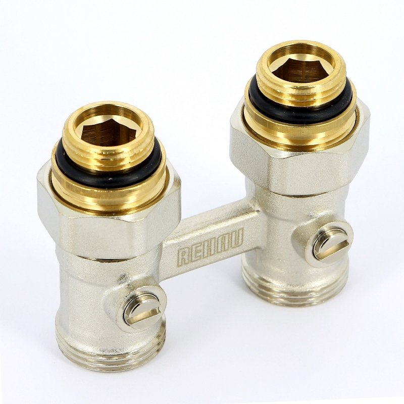 Узел НН прямой для радиаторов 1/2" x 3/4" с нижней подводкой REHAU ЕК
