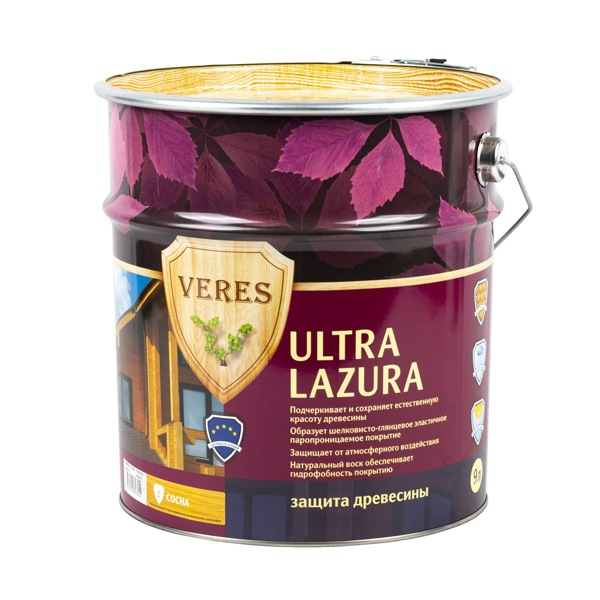 Верес ультра лазура № 2 сосна  9 л (1) "veres"