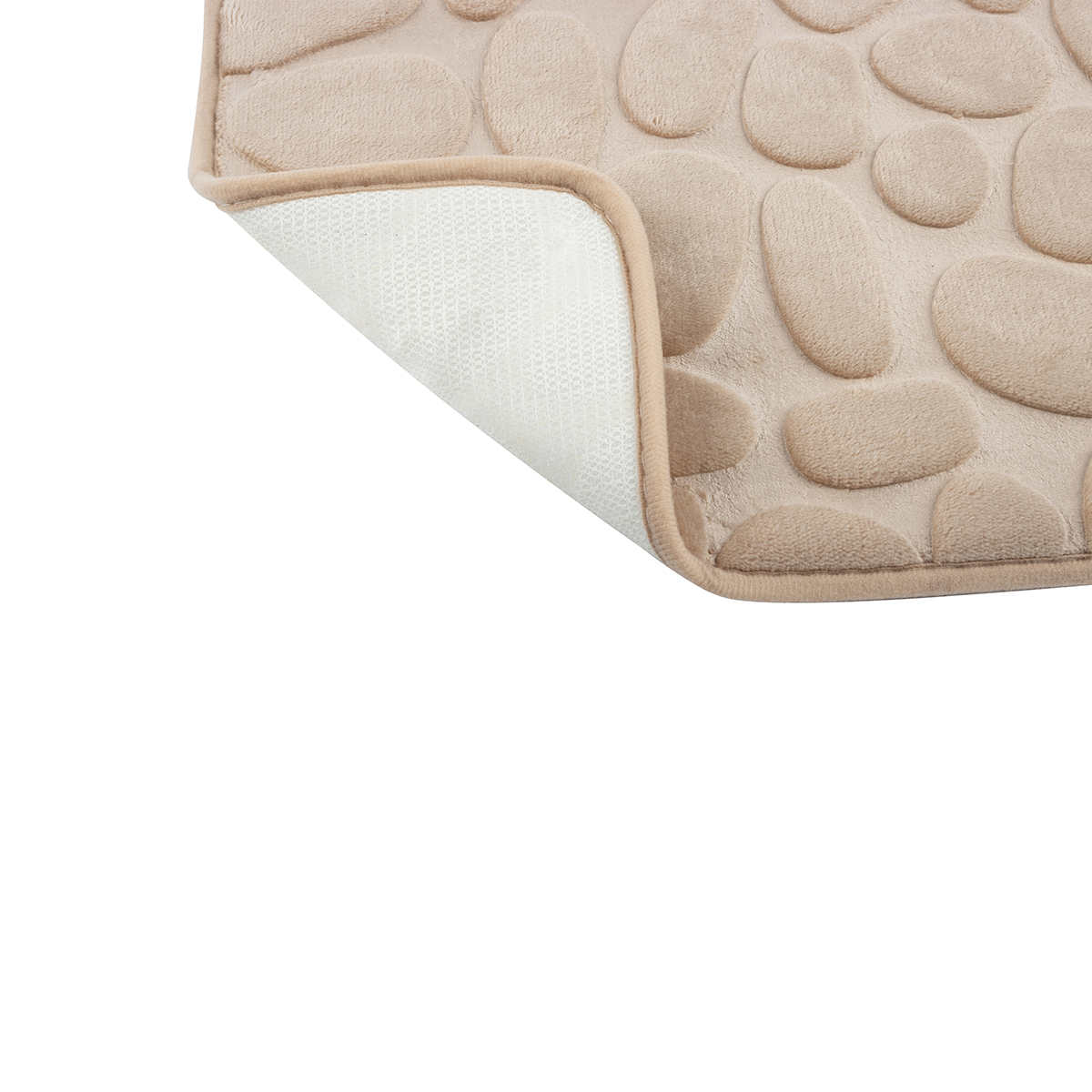 Коврик для ванной "stone" 40*60 см (бежевый) (1/24) "рыжий кот"