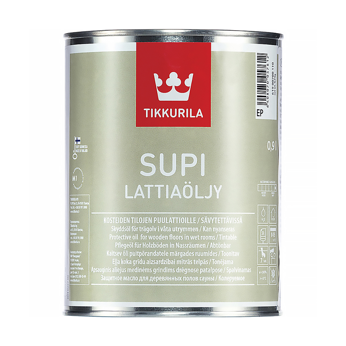 Супи масло для пола  0,9 л  (1/3) "тиккурила"