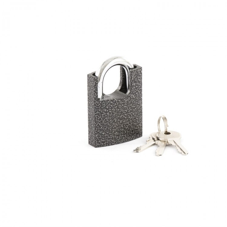 Замок навесной, защищенная дужка, 50 мм Сибртех (91637)