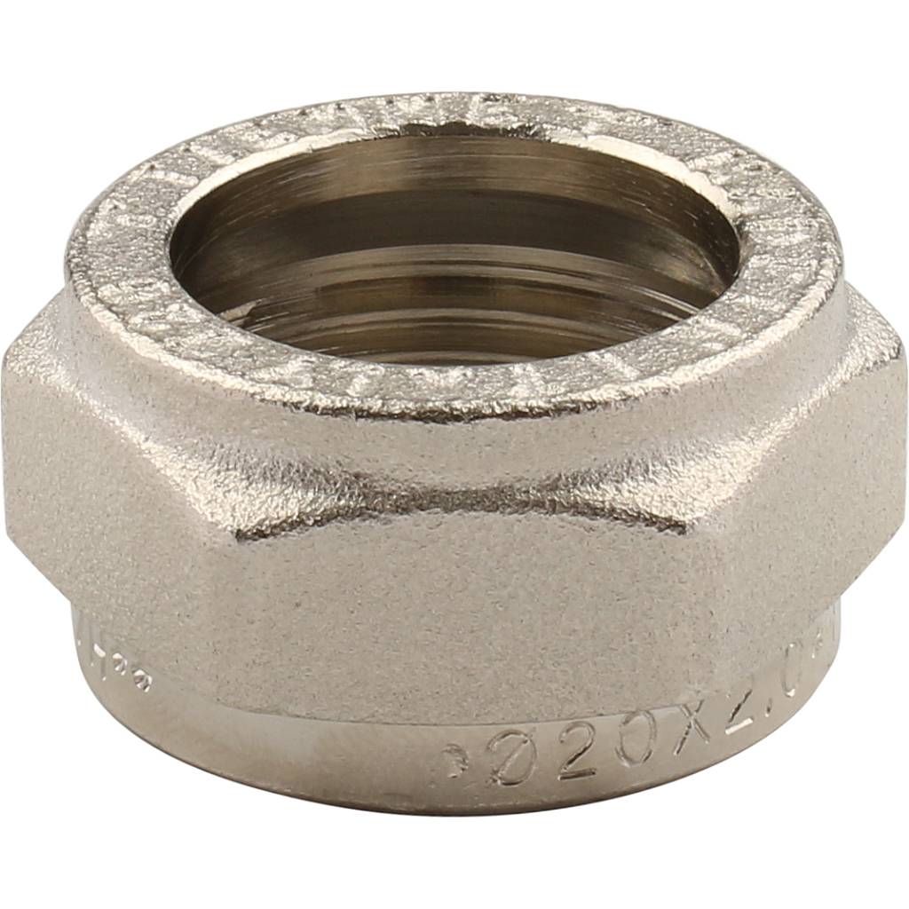 Угол настенный с креплением 20 х 1/2'' ВР обжим TIEMME для металлопласта