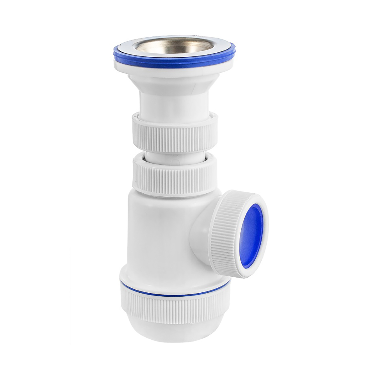 Сифон "элит мини" с нерж. чашкой 70 мм (1/60) "вирпласт"