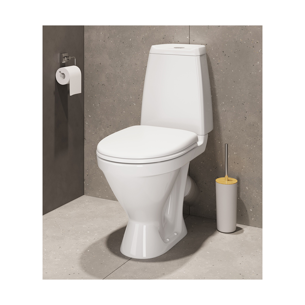 Унитаз напольный "кама" эконом белый "sanita" wc.cc/kama/1-p/wht.g/s1