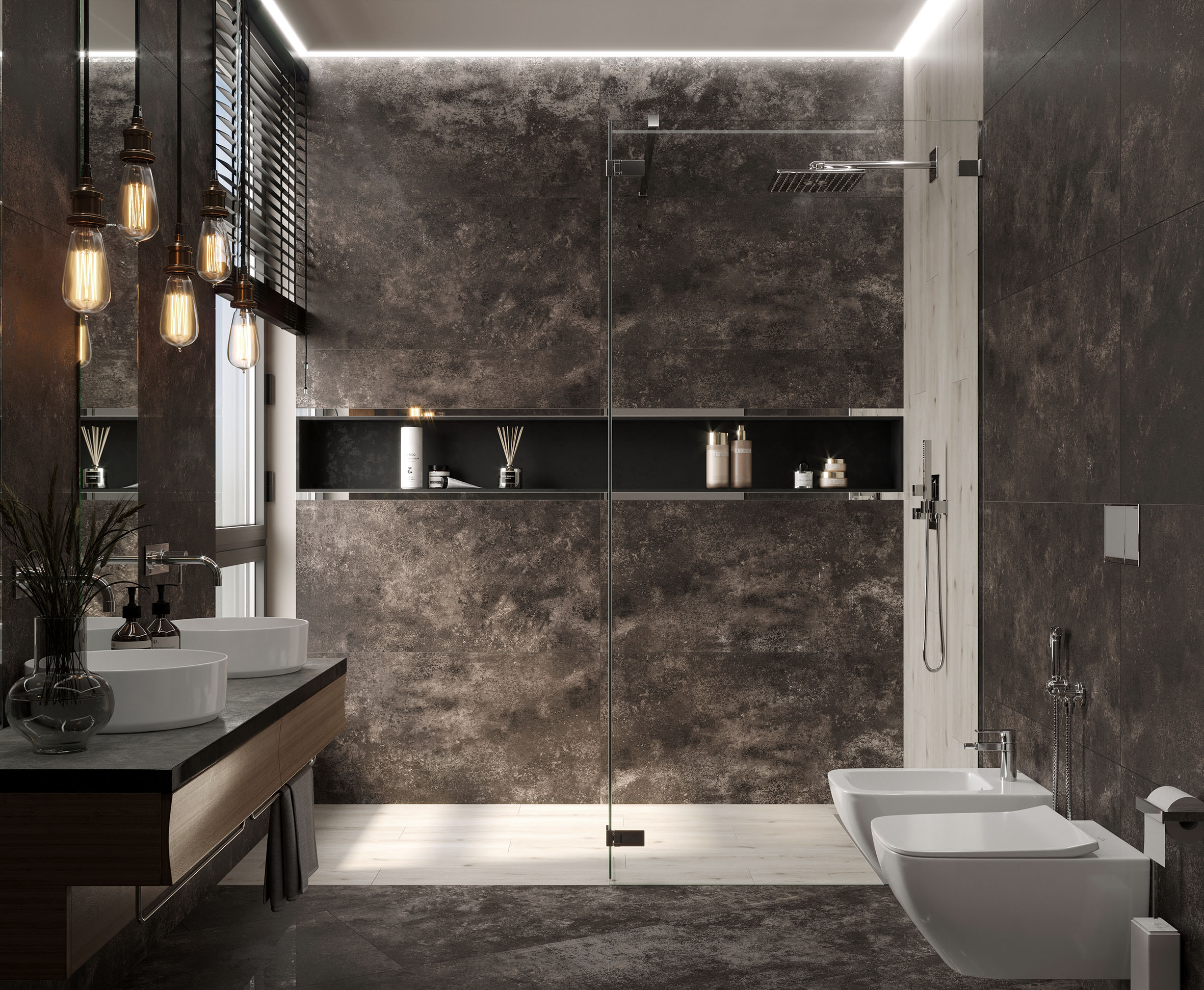 Milkiway antracite керамогранит металлизированный 60x120