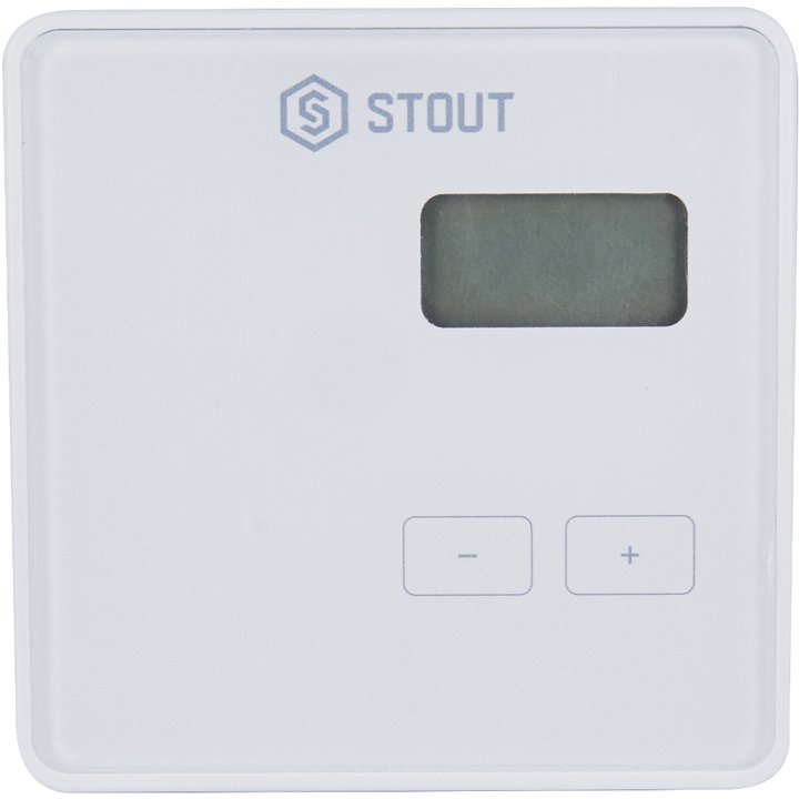 Термостат комнатный беспроводной STOUT R-8b белый STE-0101-008001