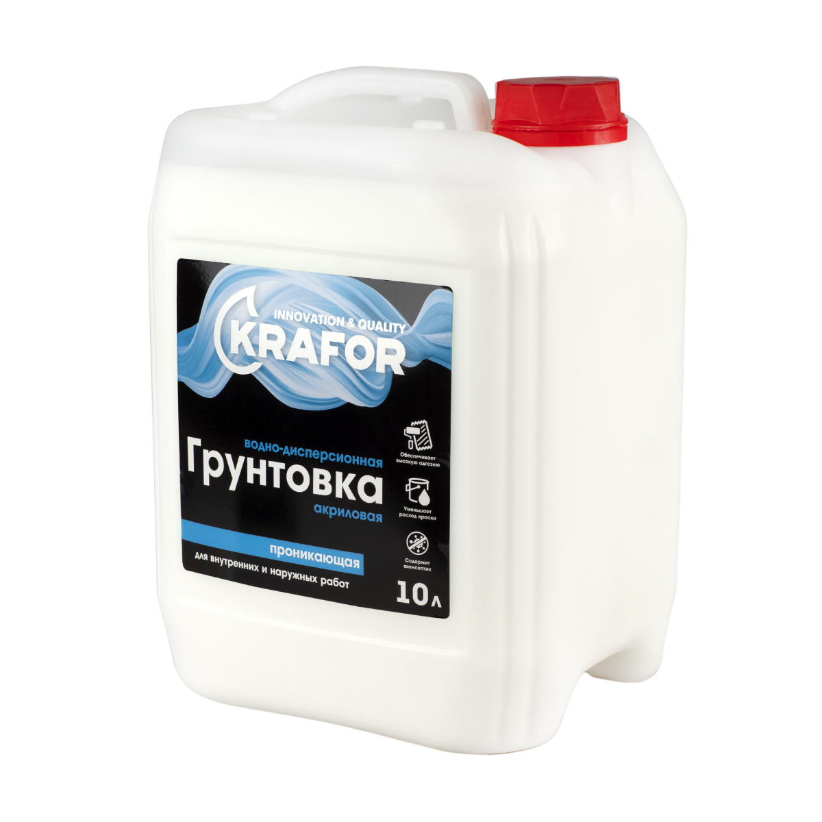 Грунтовка проник. универс. 10 л (1) "krafor" (синяя этик.)