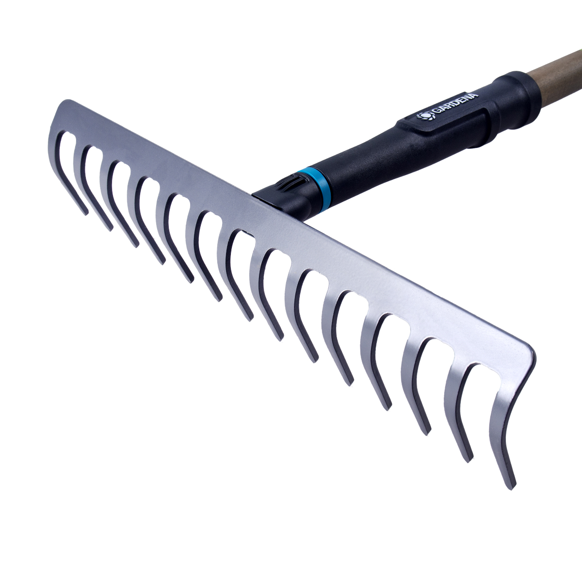 Грабли 14 зубов natureline с дерев. черенком (1/4) "gardena" 17106-20.000.00