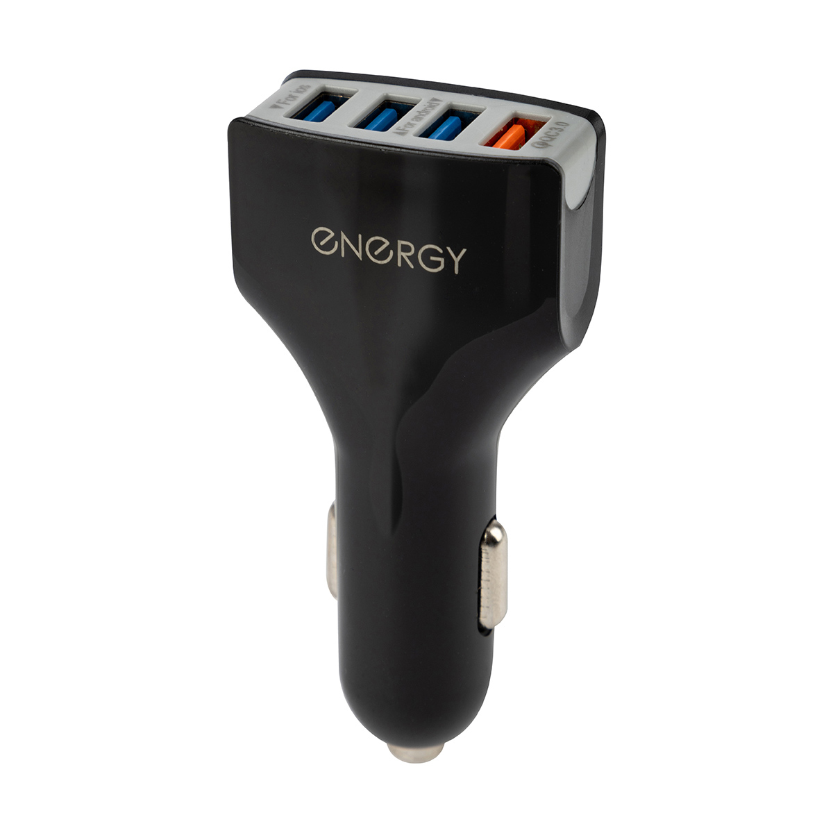 Зарядное устройство автомоб. et-17a, 4 usb, q3.0 (черный) (1/100) "energy"