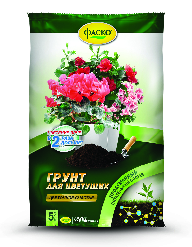 Грунт "для цветущих растений" 5 л (5/315) "фаско"