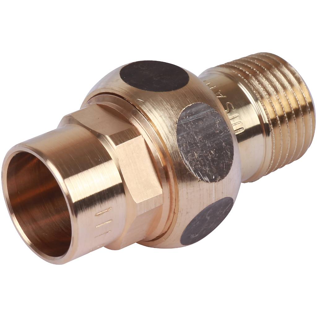 Американка (сгон) 18x1/2" НР самоуплотняющаяся под пайку бронзовая SANHA 143411812