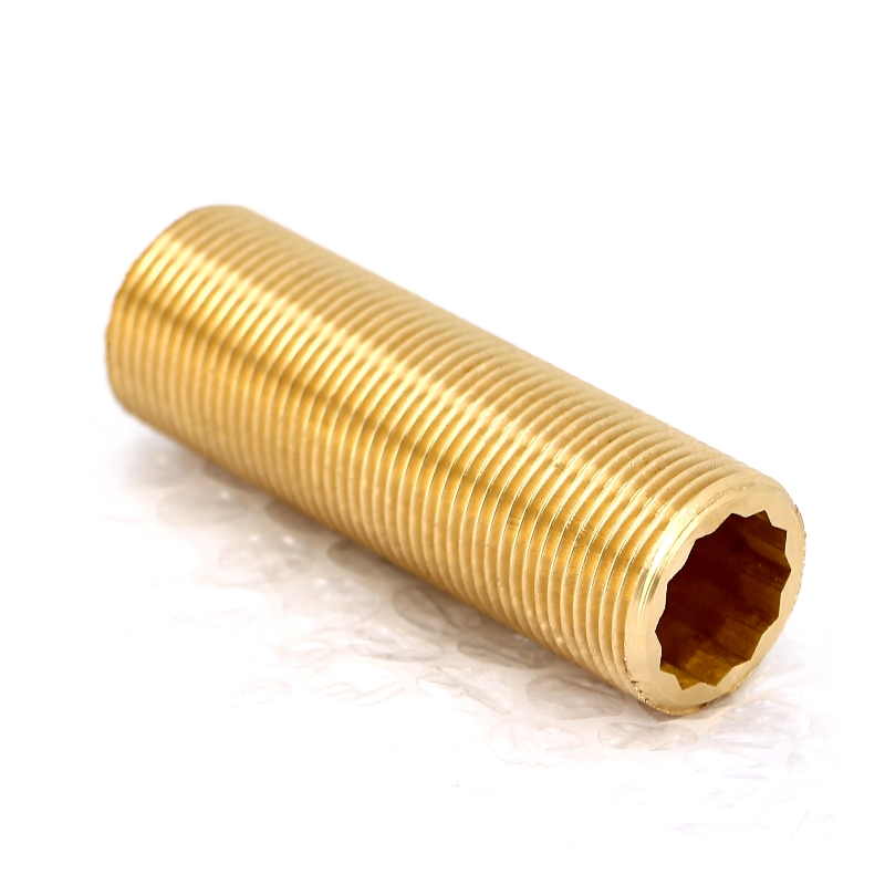 Сгон сплошной резьбовой (НР) 3/4" x 80 мм бронза VIEGA (319304)