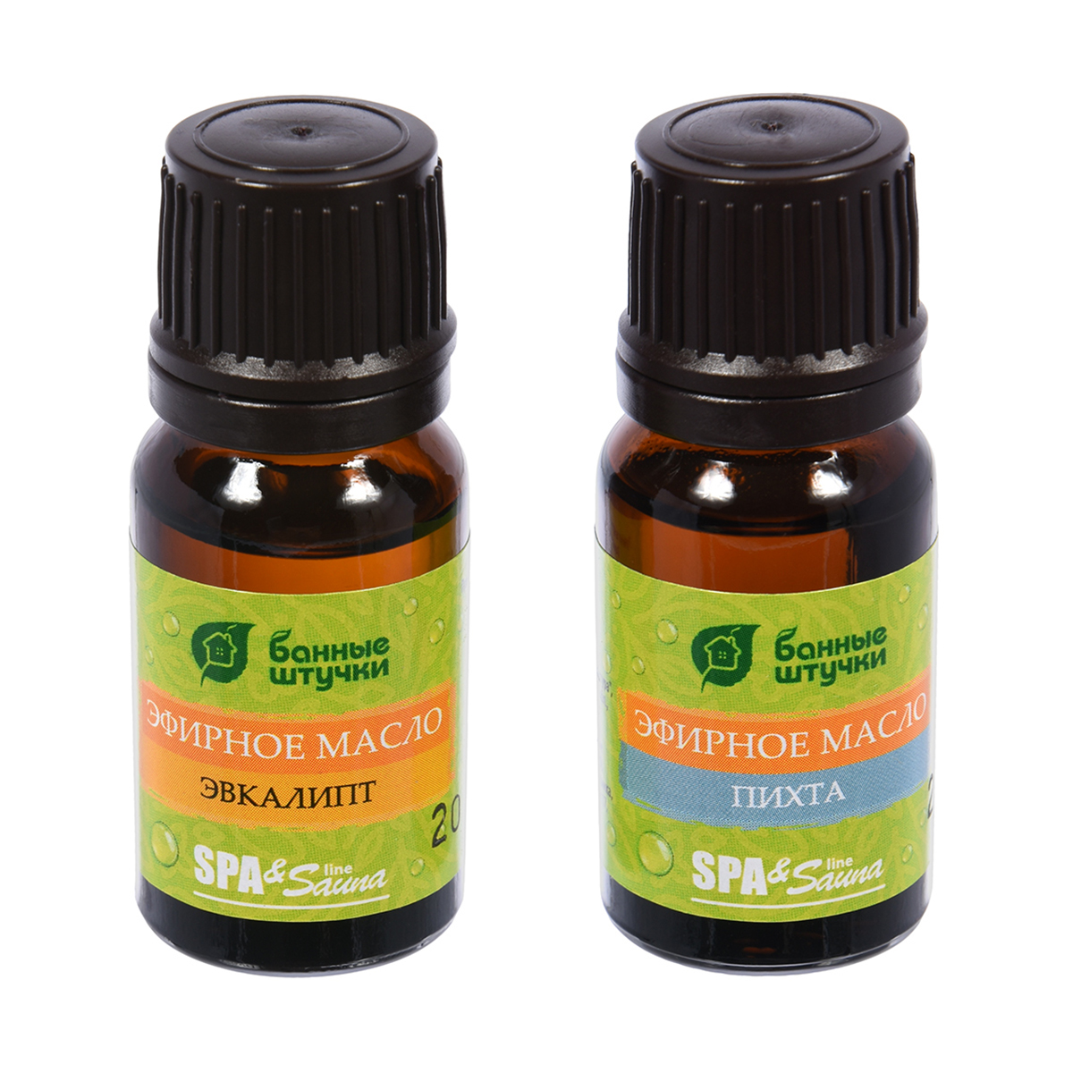 Масла эфирные "эвкалипт и пихта" набор 2 шт. (1/20) "банные штучки" 32289