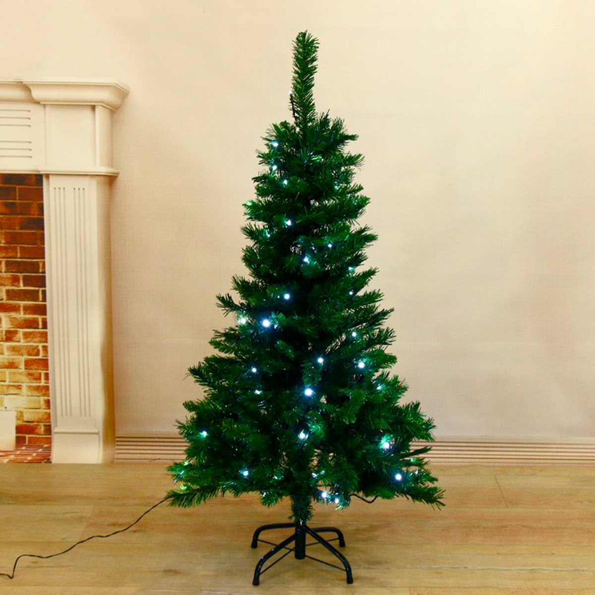 Ель декор. фиброоптич. sl653a-120  120 см, 205 веток (зеленая) "зимнее волшебство" 1108612