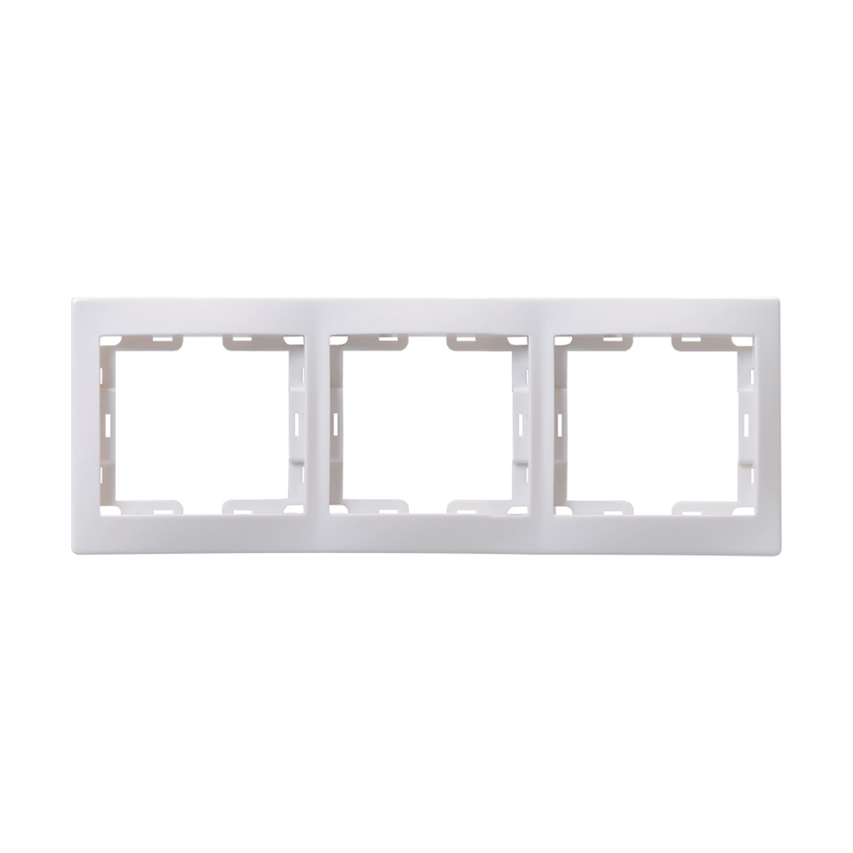 Рамка "кварта" 3-х местн. горизонт. рг-3-кб, белый (1/25/500) "iek"
