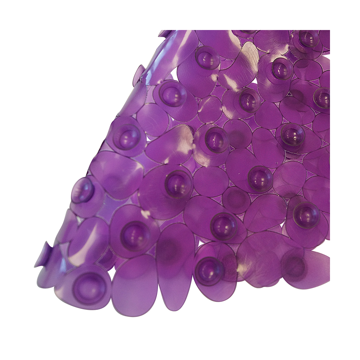 Коврик в ванну противоскользящий "морская галька" 36*69 см (фиолетовый) u623 (1/10)