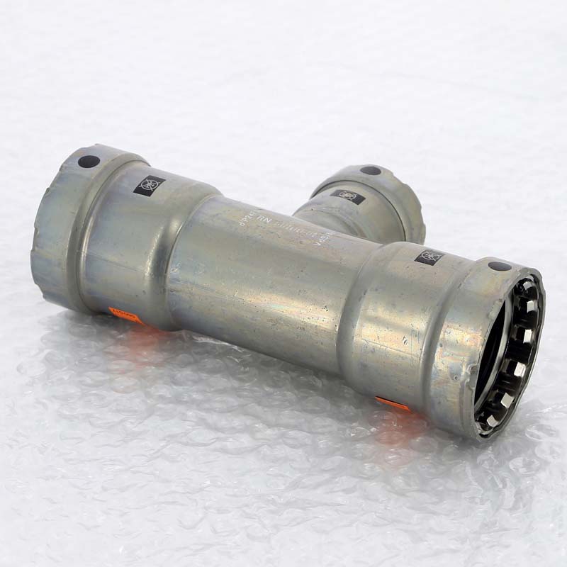 Тройник пресс оцинкованная сталь Megapress VIEGA 1"1/2 х 1" х 1"1/2